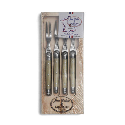 Set 4 Tenedores Cocktail Laguiole Jean Dubost2#Beige