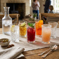 Set 4 Vasos Tallados Longdrink 500 ml Decoexpress-Vasos