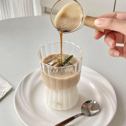 Set 4 Vasos Vidrio Estriados 250ml Santú Home & Deco6#Blanco