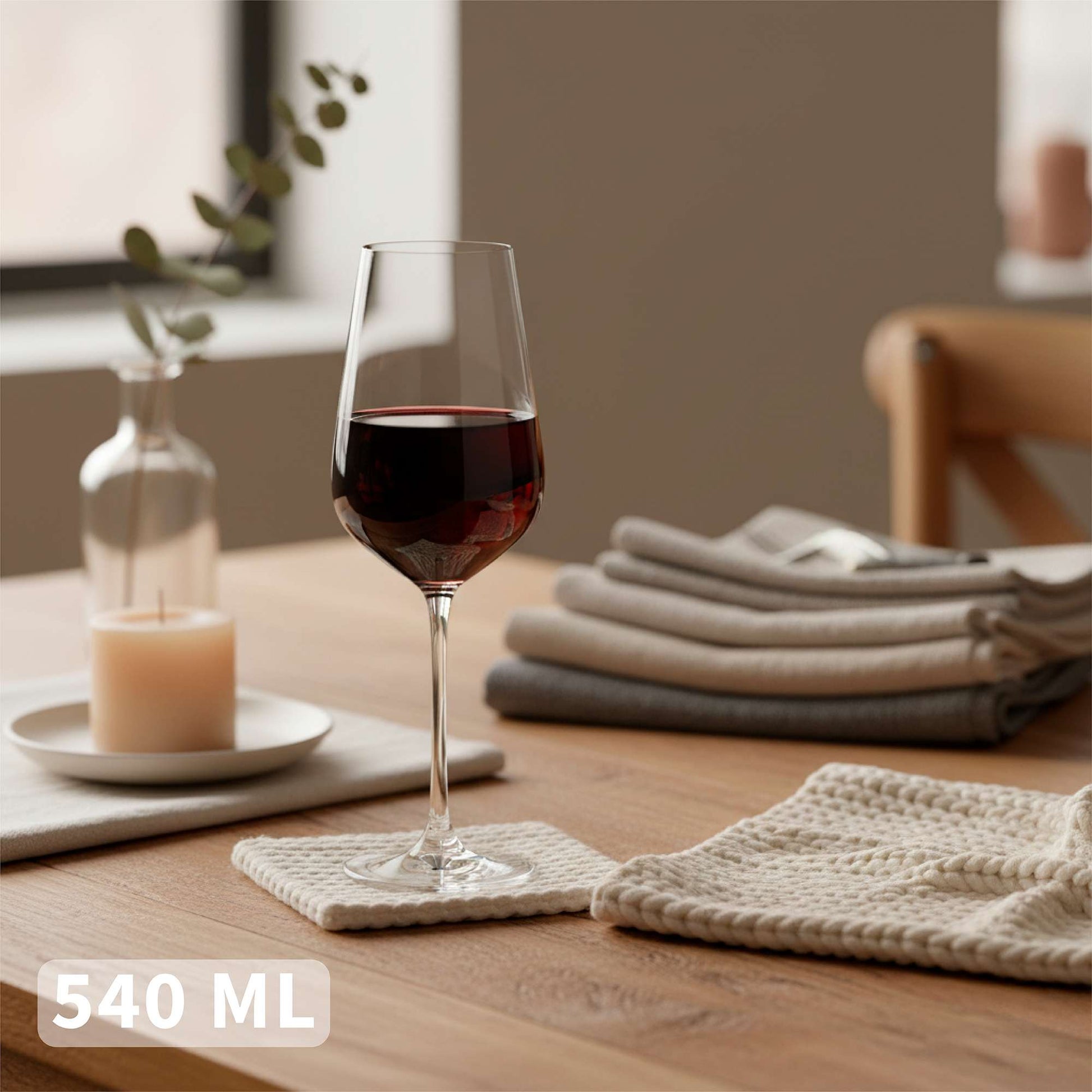 Set 6 Copas Vino Tinto 540ml Cristal Piamonte Simplit7#Sin color