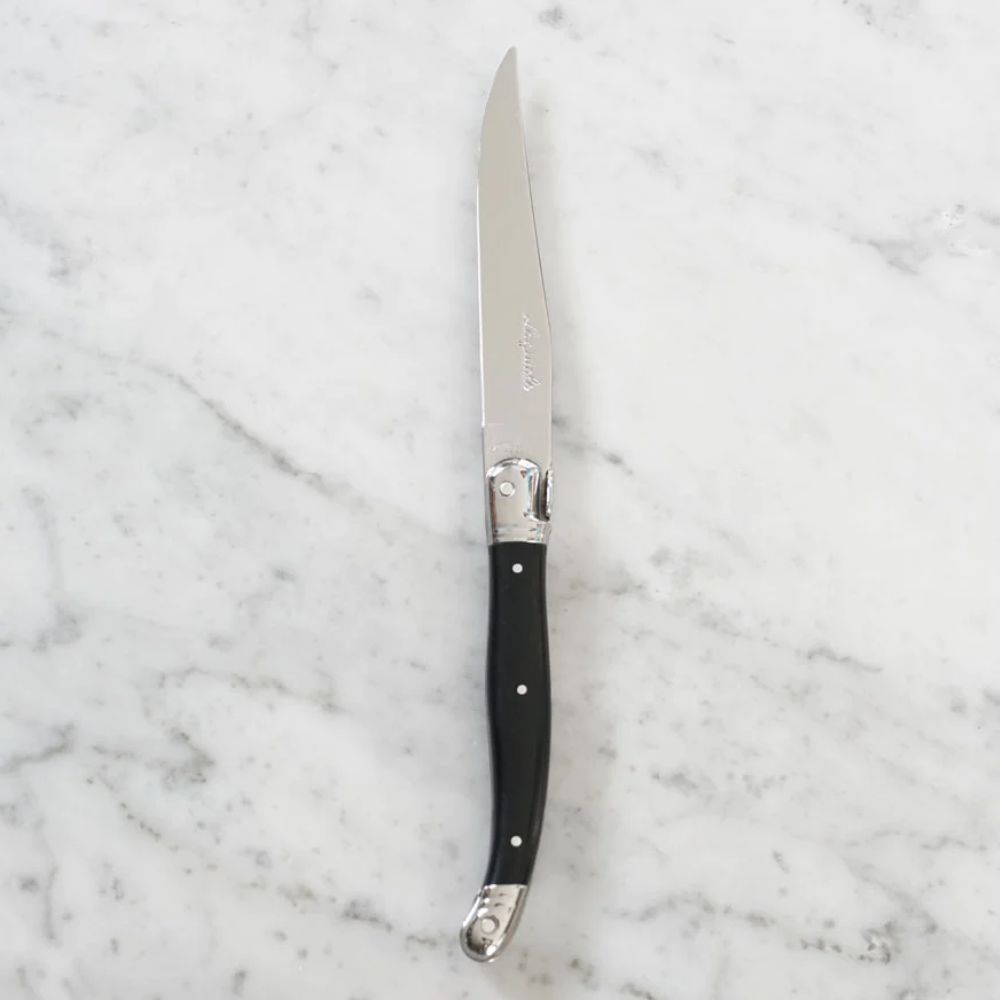 Set 6 Cuchillos Para Carne Laguiole Jean Dubost3#Negro