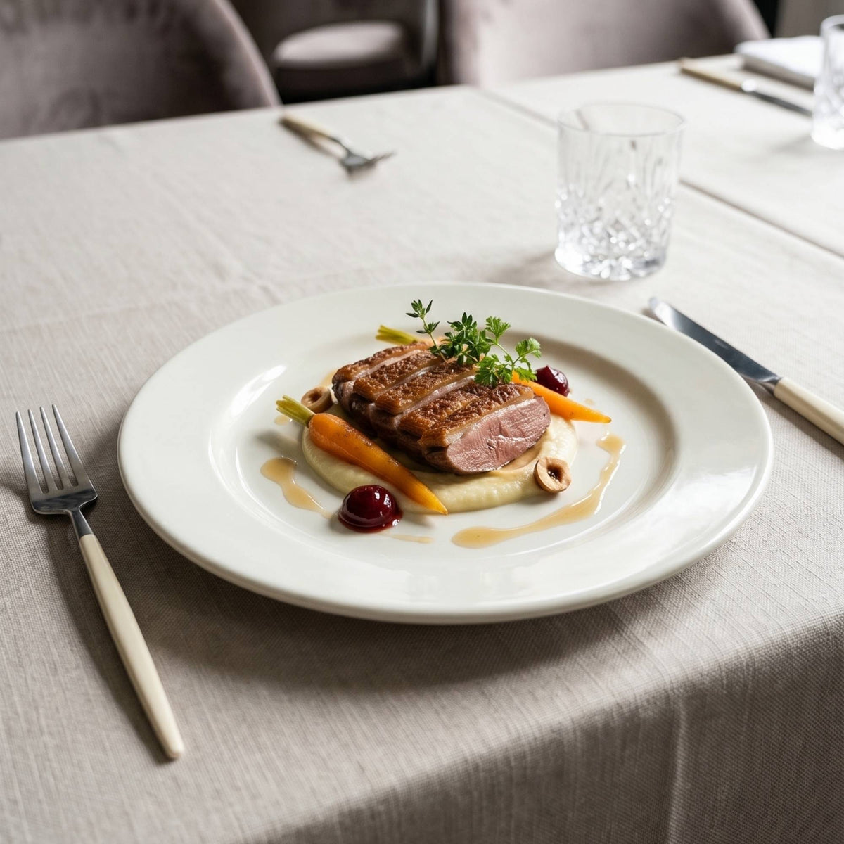 Set 6 platos fondos porcelana Windsor 28 cm - Marfil Decoexpress-Platos