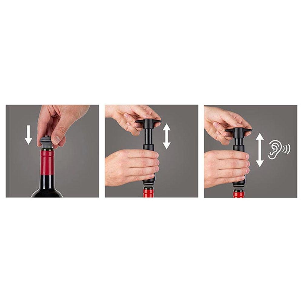 Set 6 Tapones de Vacío para Vino Vacuvin3#Gris