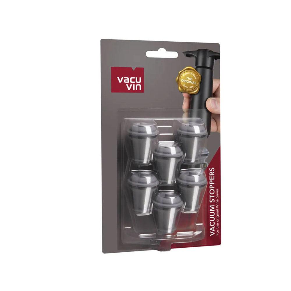 Set 6 Tapones de Vacío para Vino Vacuvin5#Gris
