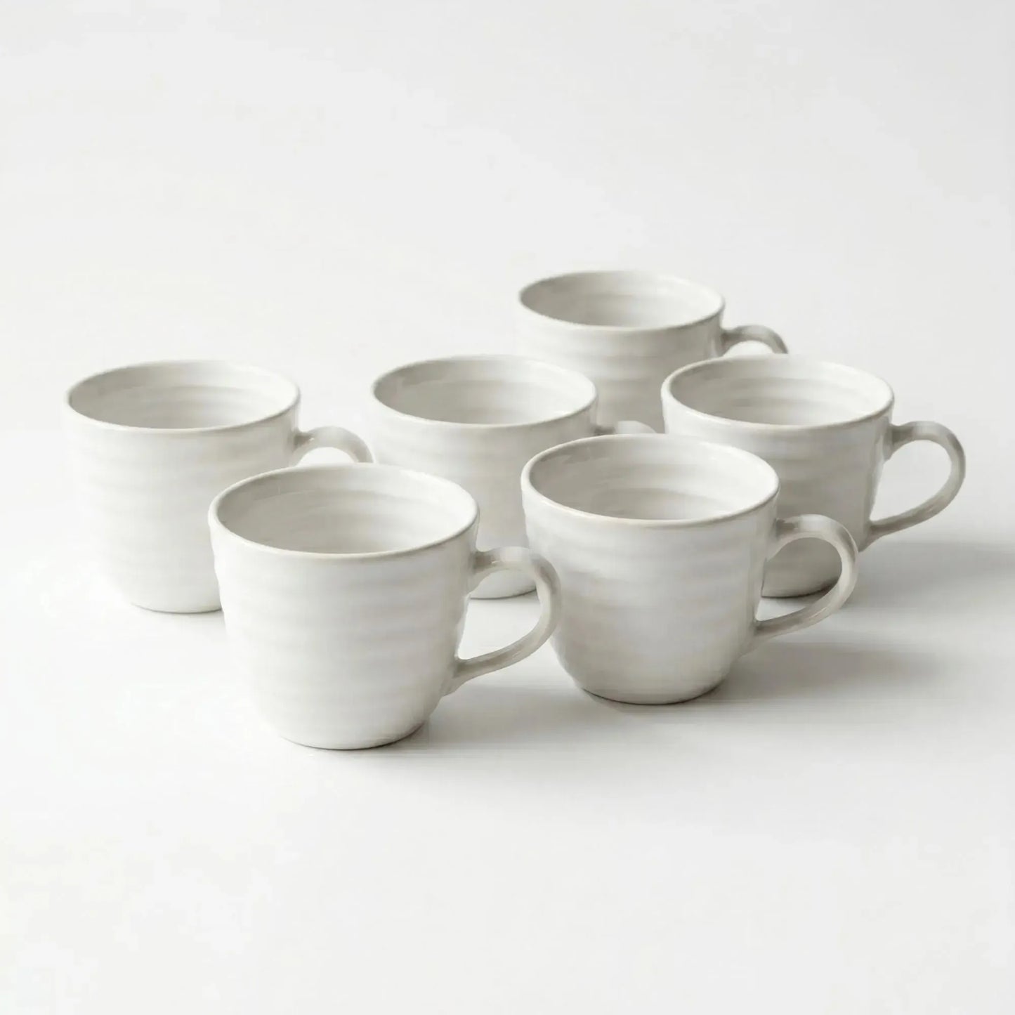 Set 6 tazas mug cerámica artesanal Asís 470 ml Decoexpress-Tazones