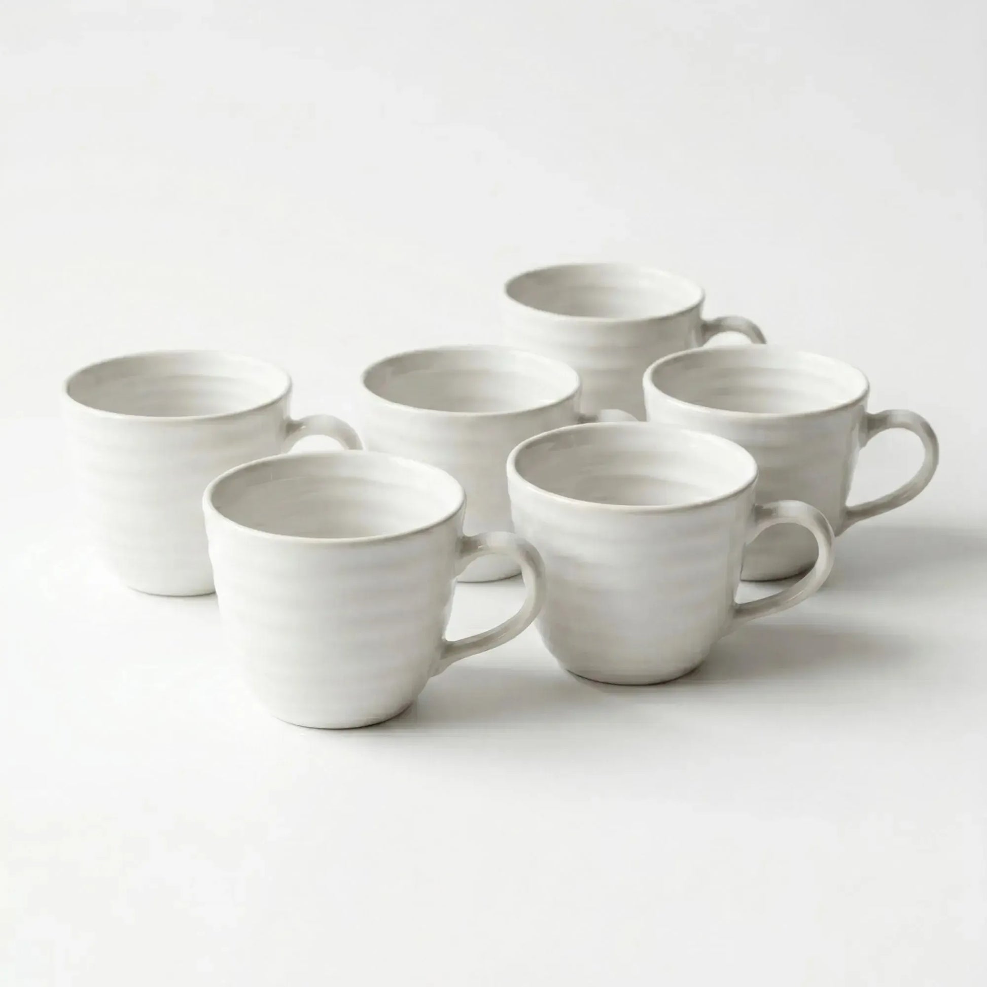 Set 6 tazas mug cerámica artesanal Asís 470 ml Decoexpress-Tazones