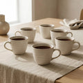 Set 6 tazas mug cerámica artesanal Asís 470 ml Decoexpress-Tazones