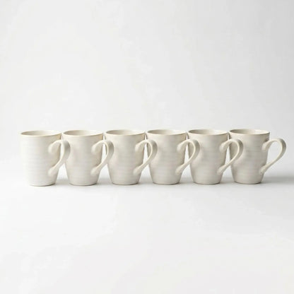 Set 6 tazas mug cerámica Bérgamo 350 ml Decoexpress-Tazones