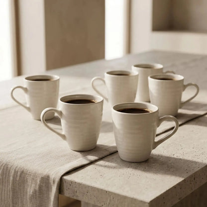 Set 6 tazas mug cerámica Bérgamo 350 ml Decoexpress-Tazones