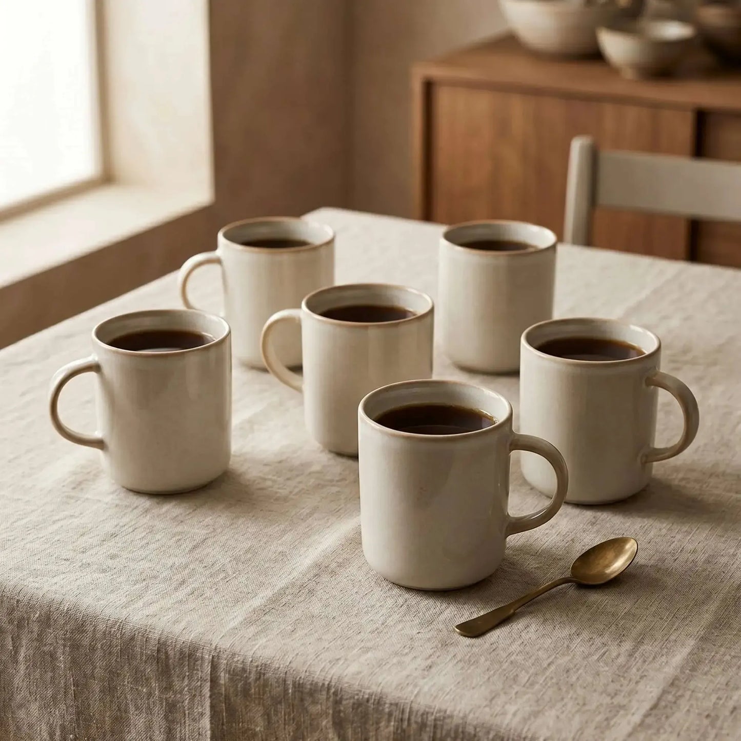 Set 6 tazas mug cerámica Luxor 380 ml Decoexpress-Tazones