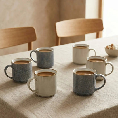 Set 6 tazas mug cerámica Uyuni 500 ml XL Decoexpress-Tazones