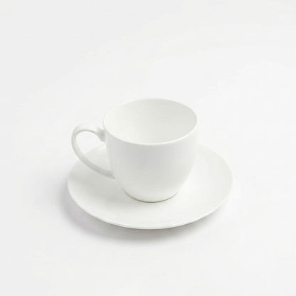 Set 6 tazas y platillos 260 ml New Bone China Decoexpress-Tazones
