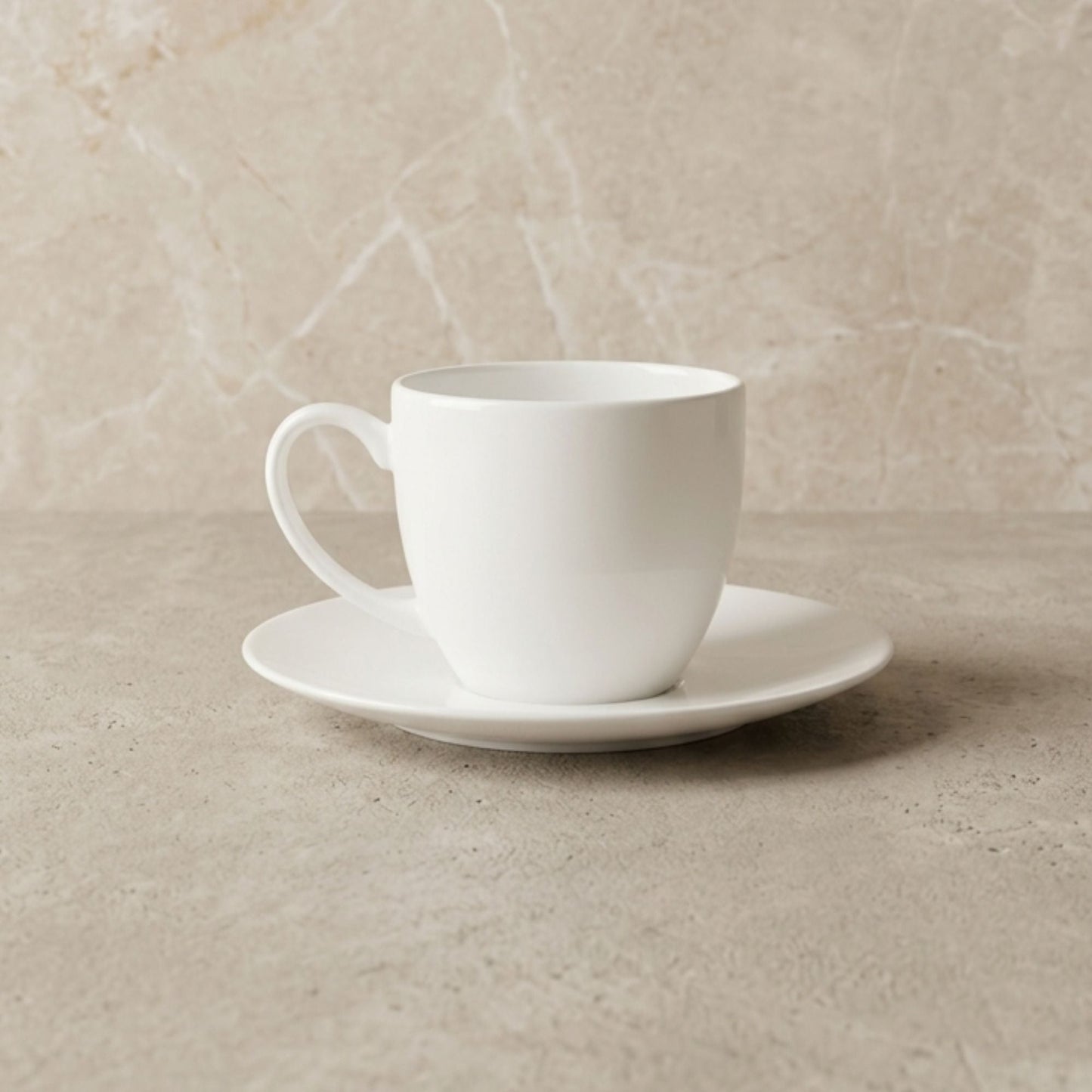 Set 6 tazas y platillos 260 ml New Bone China Decoexpress-Tazones