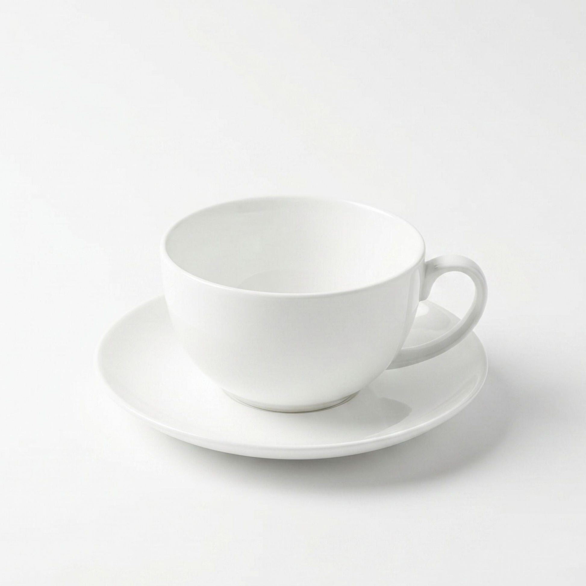 Set 6 tazas y platillos 300 ml New Bone China Decoexpress-Tazones