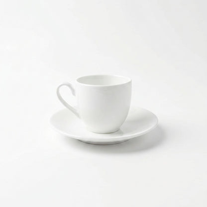 Set 6 tazas y platillos espresso 120 ml New Bone China Decoexpress-Tazones