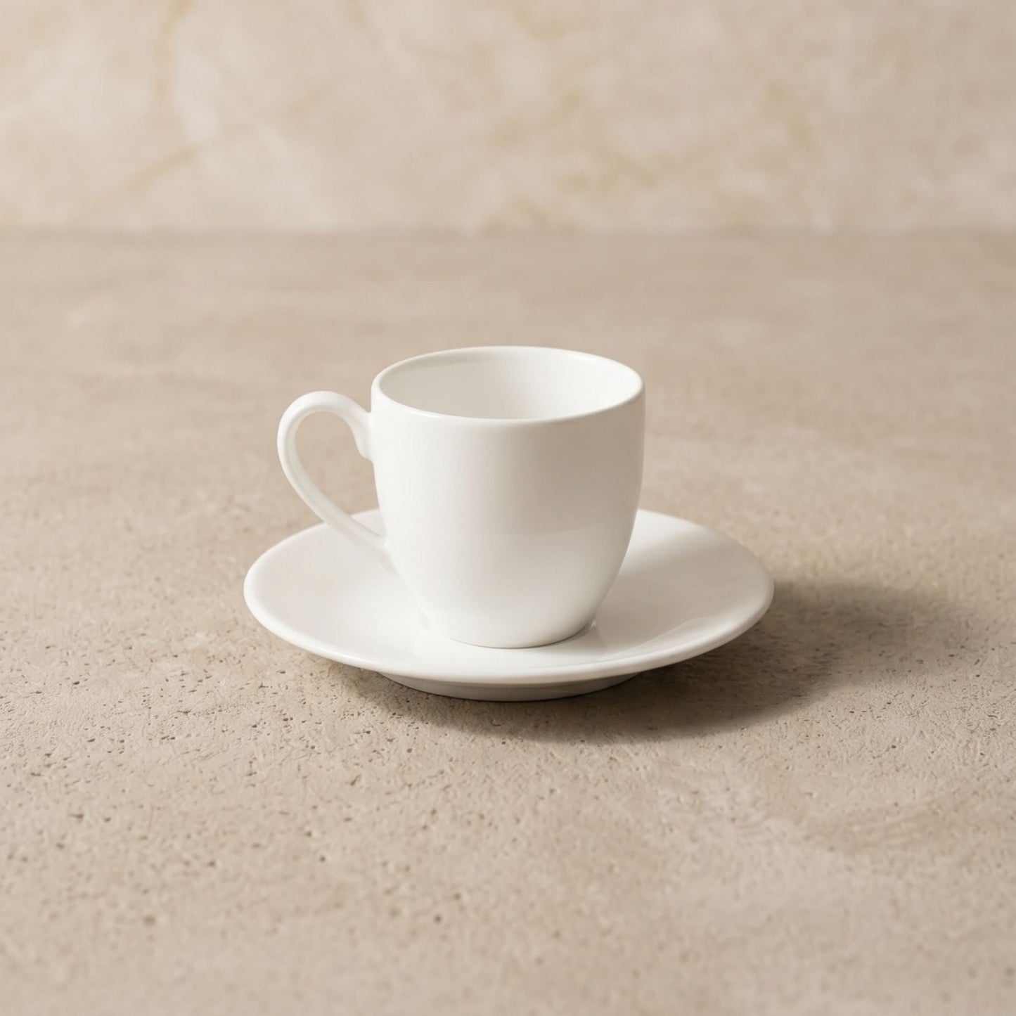 Set 6 tazas y platillos espresso 120 ml New Bone China Decoexpress-Tazones