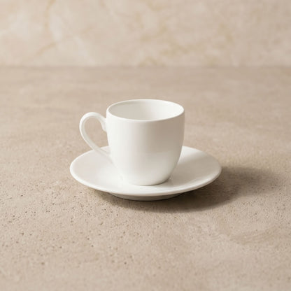 Set 6 tazas y platillos espresso 120 ml New Bone China Decoexpress-Tazones