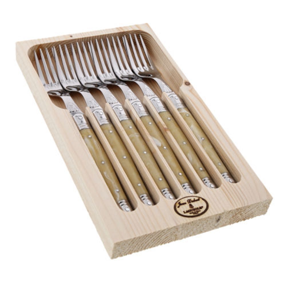 Set 6 Tenedores Mesa Laguiole Jean Dubost2#Beige