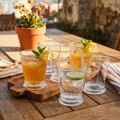 Set 6 Vasos Bajo Libélula 255 ml-Vasos