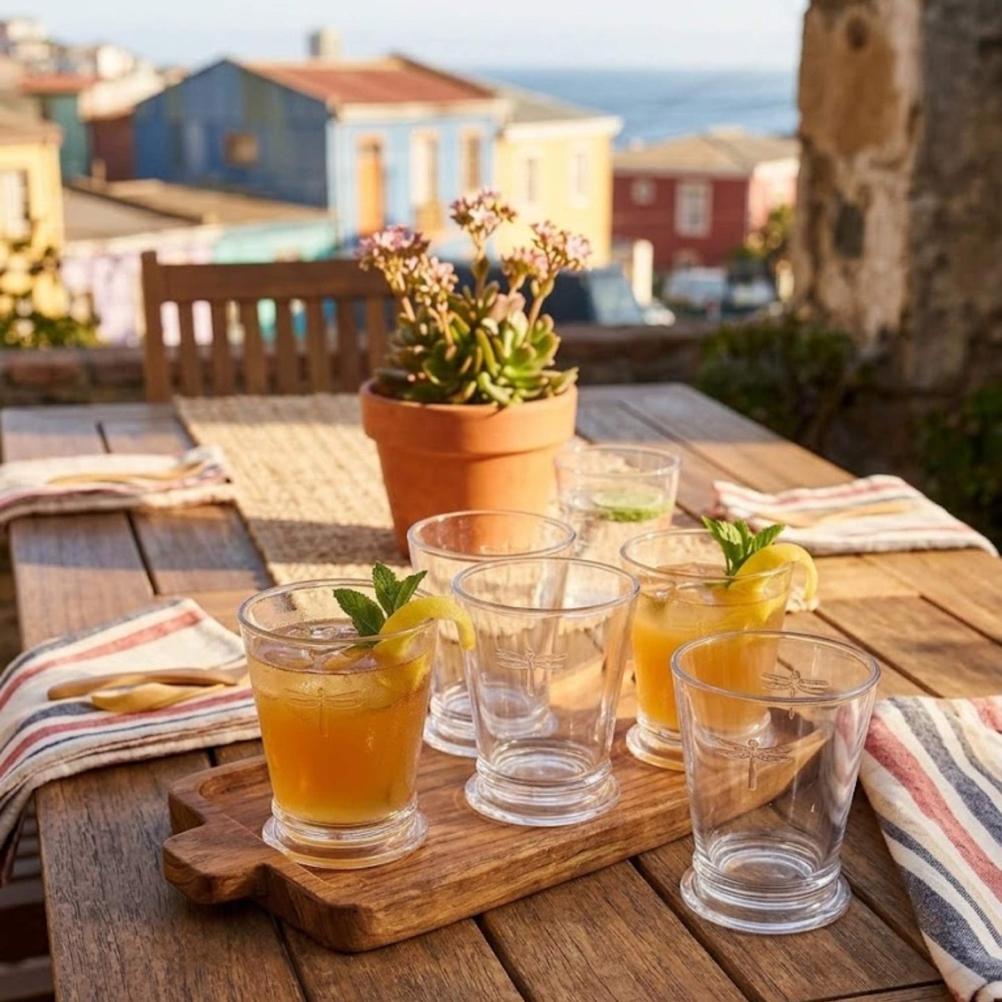 Set 6 Vasos Bajo Libélula 255 ml-Vasos