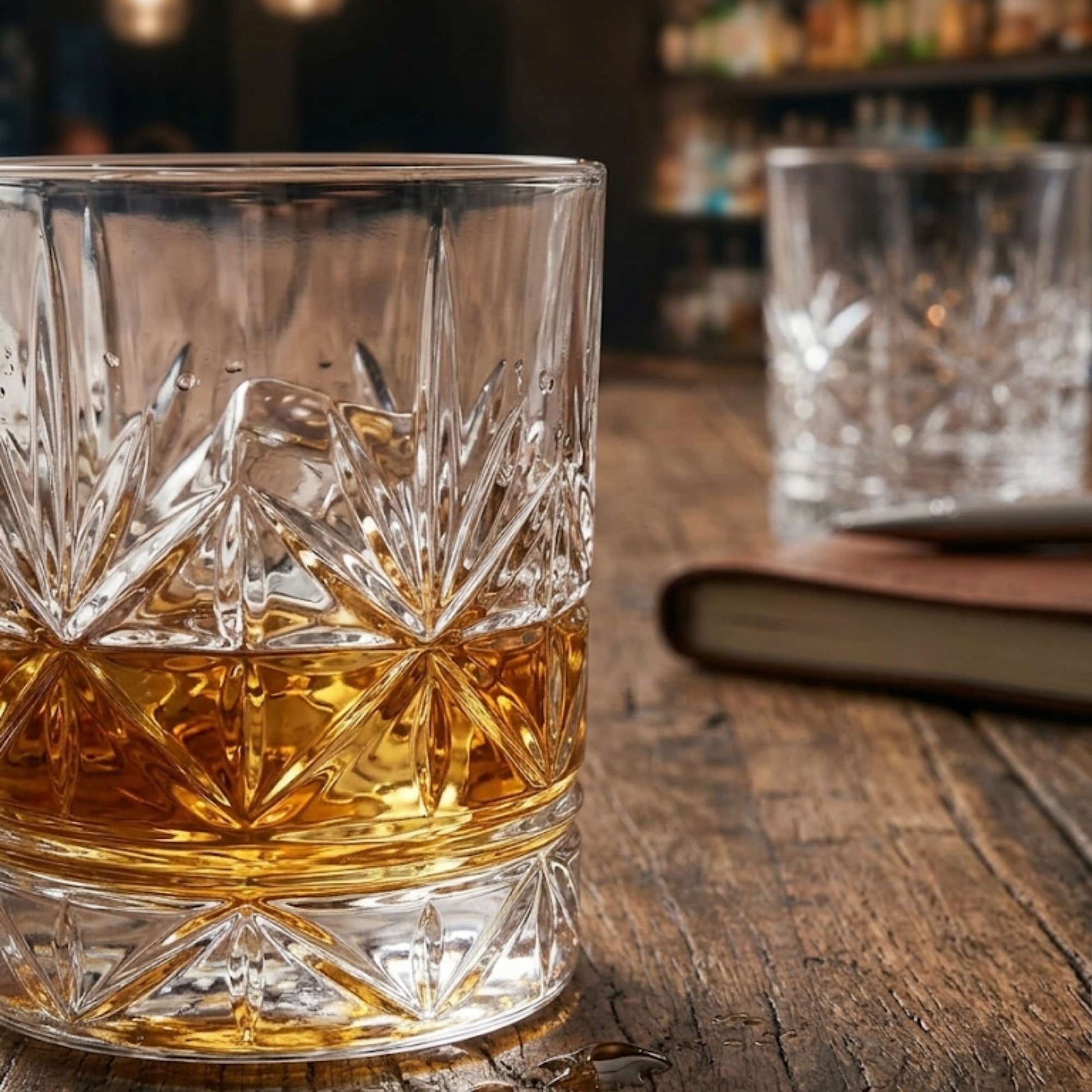 Set 6 Vasos Old Fashioned Tallados 323 ml Decoexpress-Vasos