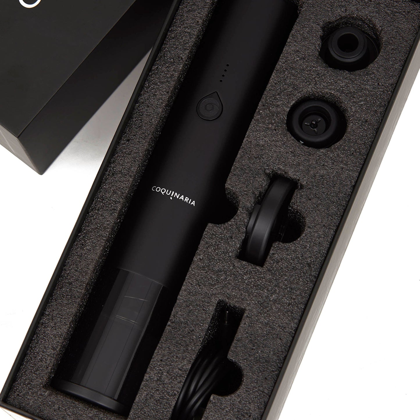 Set Abridor de Vinos y Bomba al Vacío 2 en 1 + 2 Tapones