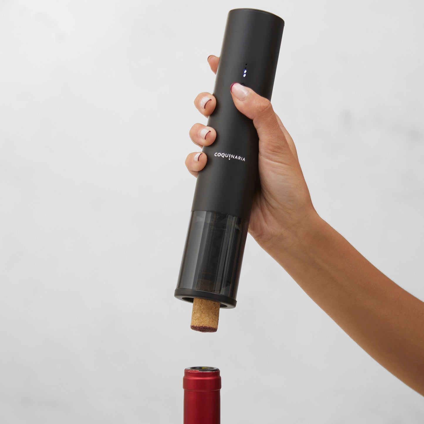 Set Abridor de Vinos y Bomba al Vacío 2 en 1 + 2 Tapones