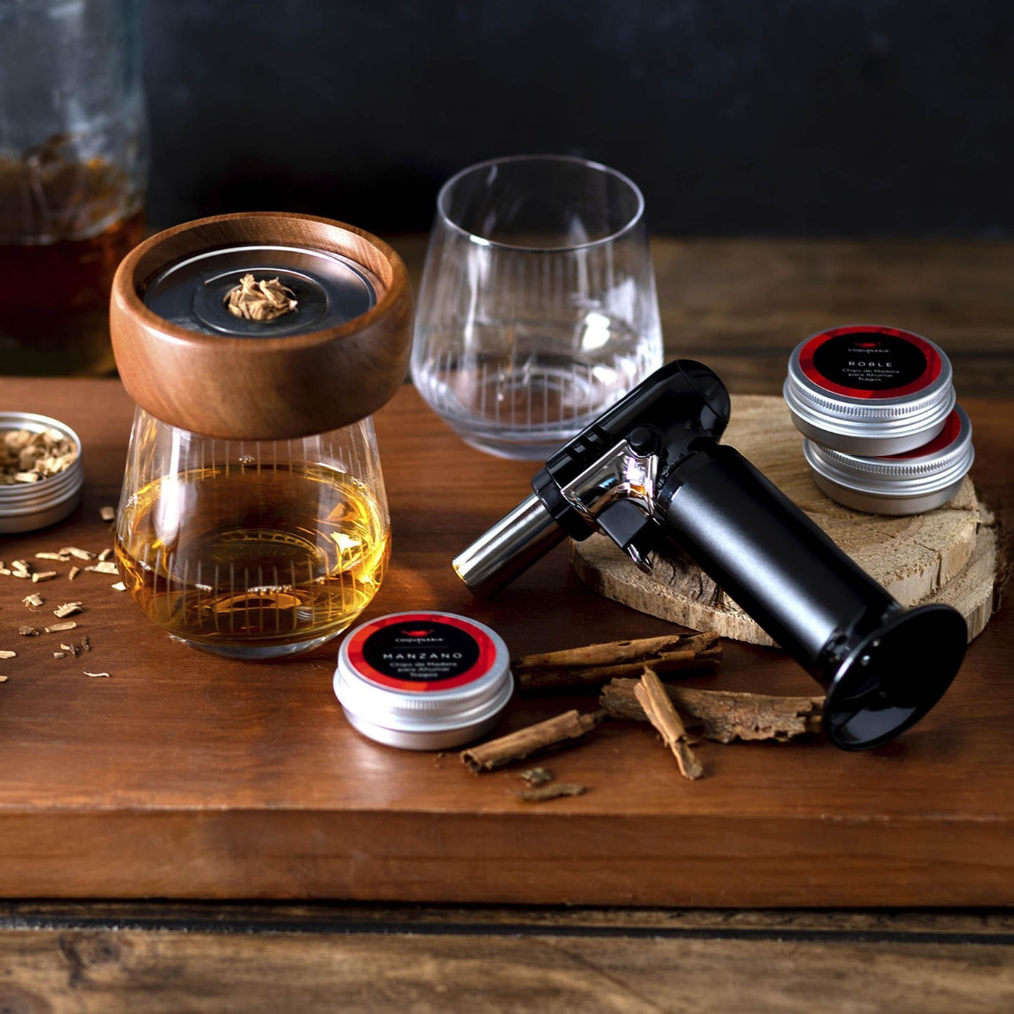 Set Ahumador de Whisky Coquinaria