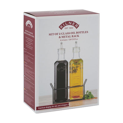Set Alcuza + Base Metálica Kilner3#Transparente