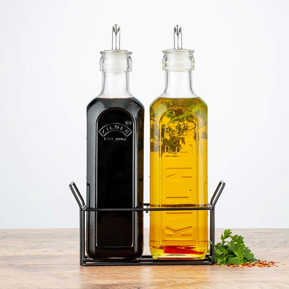 Set Alcuza + Base Metálica Kilner1#Transparente