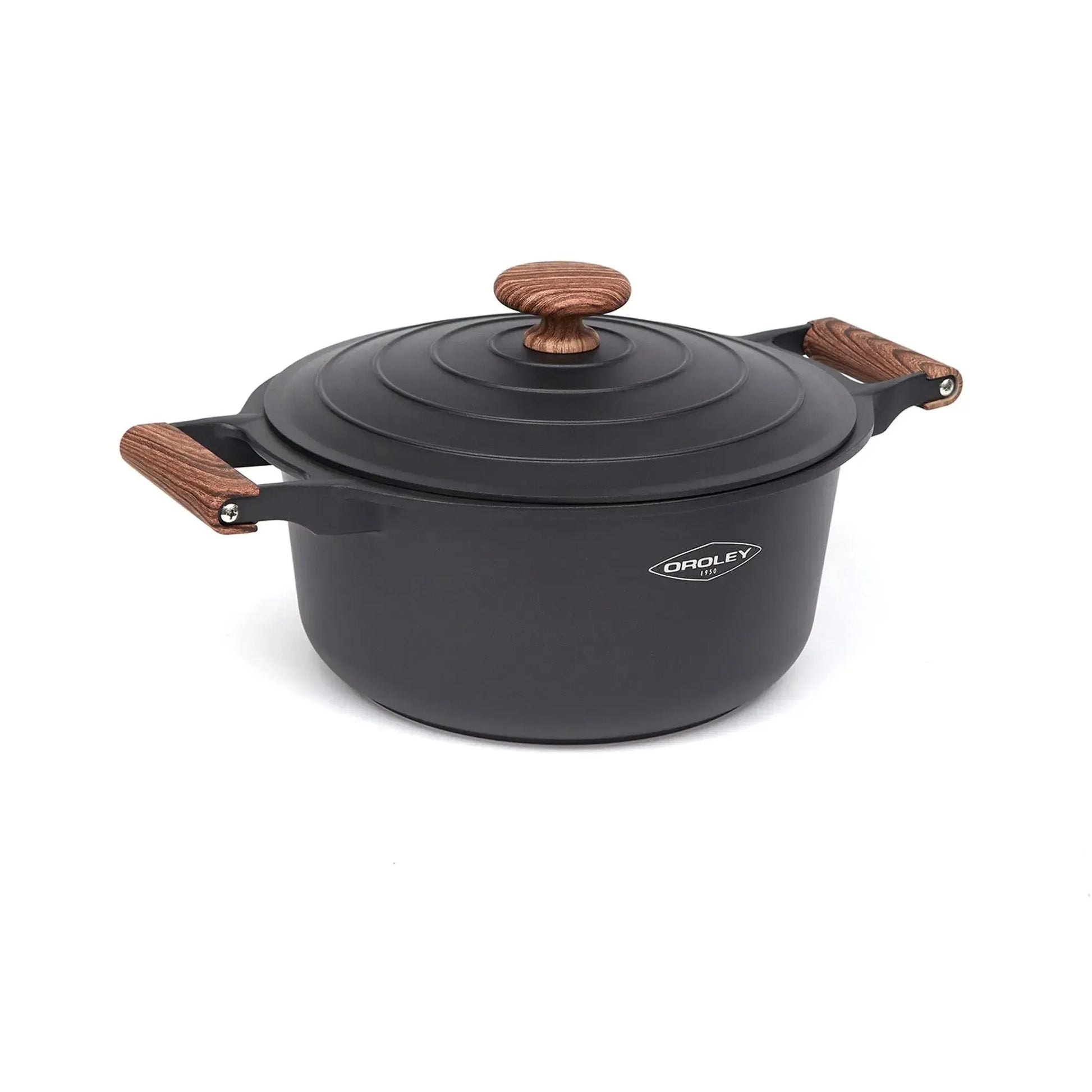 Set Batería Ollas Eco Nature III 7pzs Oroley2#Gris Oscuro