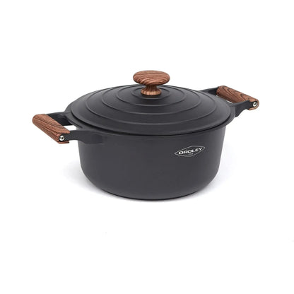 Set Batería Ollas Eco Nature III 7pzs Oroley2#Gris Oscuro