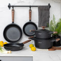 Set Batería Ollas Eco Nature III 7pzs Oroley1#Gris Oscuro