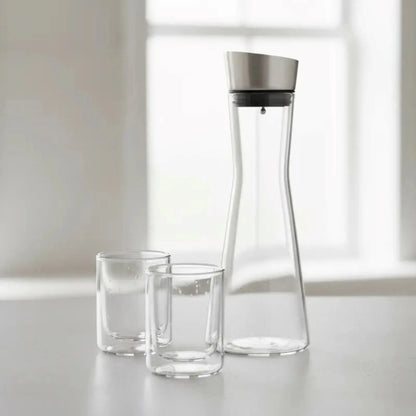 Set Botella Siena 1000 cc + Set 2 Vasos Genova 250cc Oroley2#Sin color