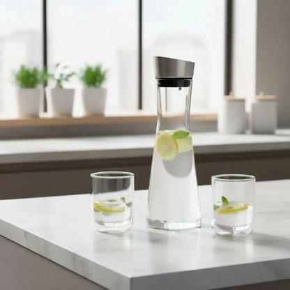 Set Botella Siena 1000 cc + Set 2 Vasos Genova 250cc Oroley1#Sin color