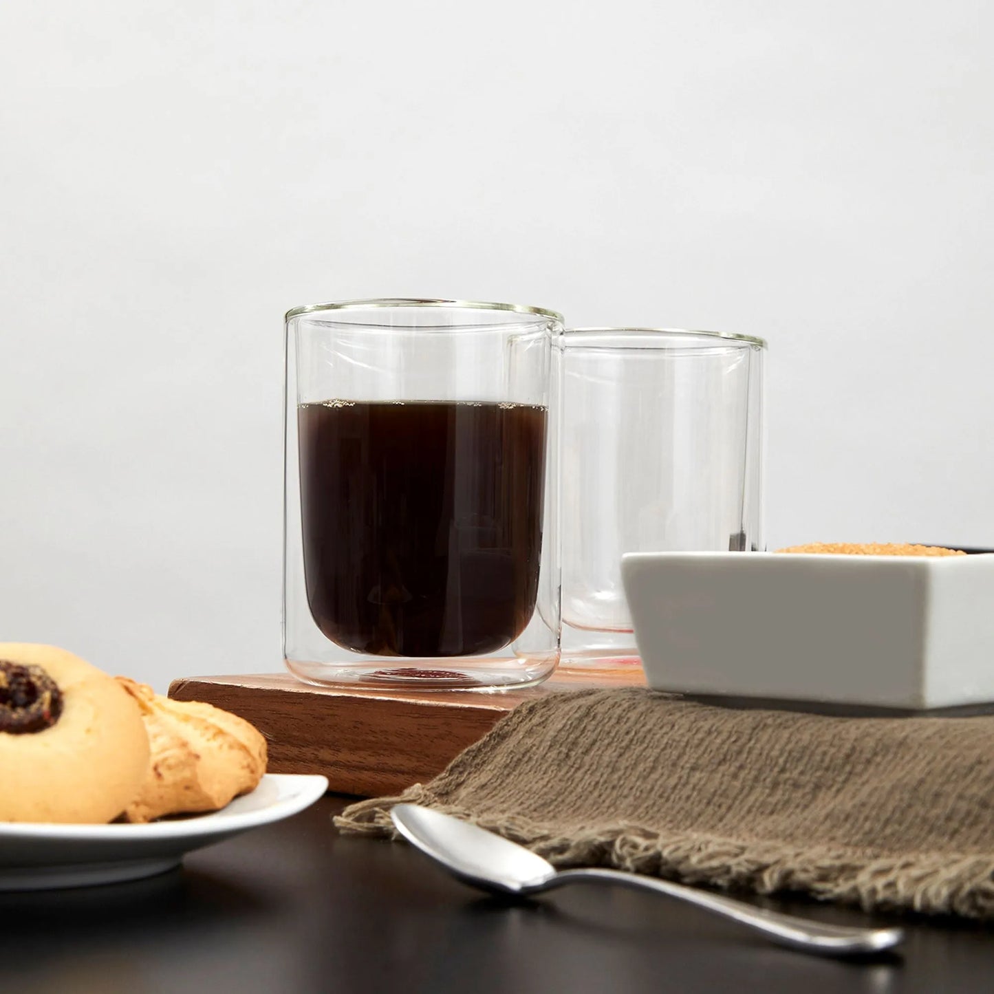 Set Cafetera Petra Naranja 9Tazas expresso + Set de vasos Génova 250ccm.-Cafeteras Italianas Moka