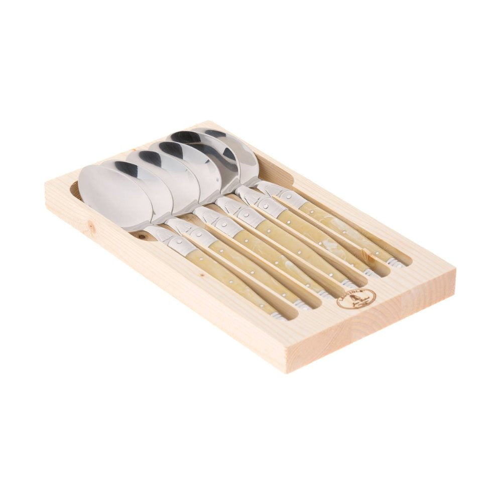 Set 6 Cucharas De Mesa Laguiole Jean Dubost4#Beige