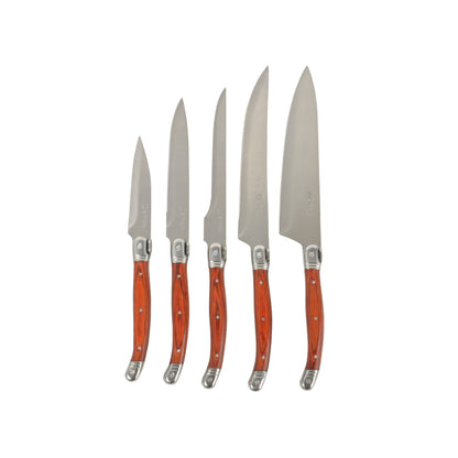 Set Cuchillos 5 pcs Marsella Acero Inoxidable Simplit2#Marrón