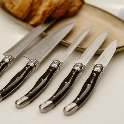 Set Cuchillos 5 pcs Paris Acero Inoxidable Simplit2#Negro