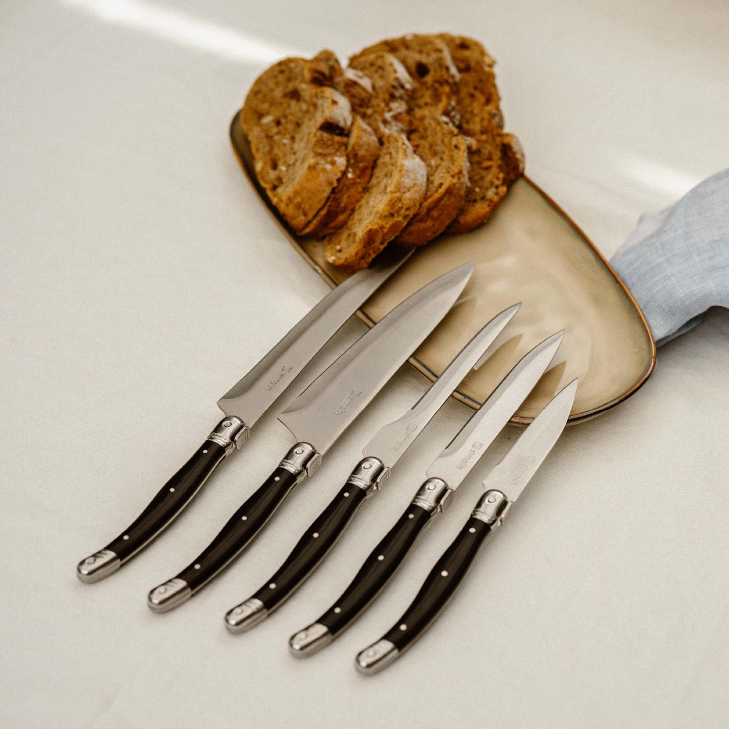 Set Cuchillos 5 pcs Paris Acero Inoxidable Simplit5#Negro