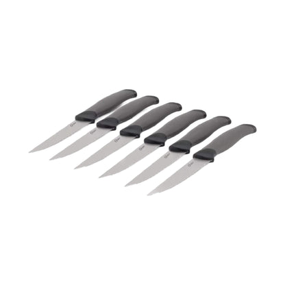 Set Cuchillos Acero Inoxidable Lindbergh 14pcs con Tabla de Picar Oster3#Gris Oscuro