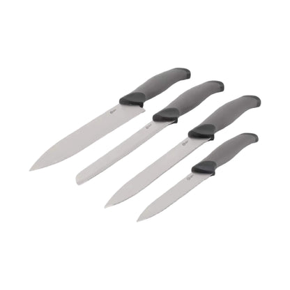 Set Cuchillos Acero Inoxidable Lindbergh 14pcs con Tabla de Picar Oster4#Gris Oscuro