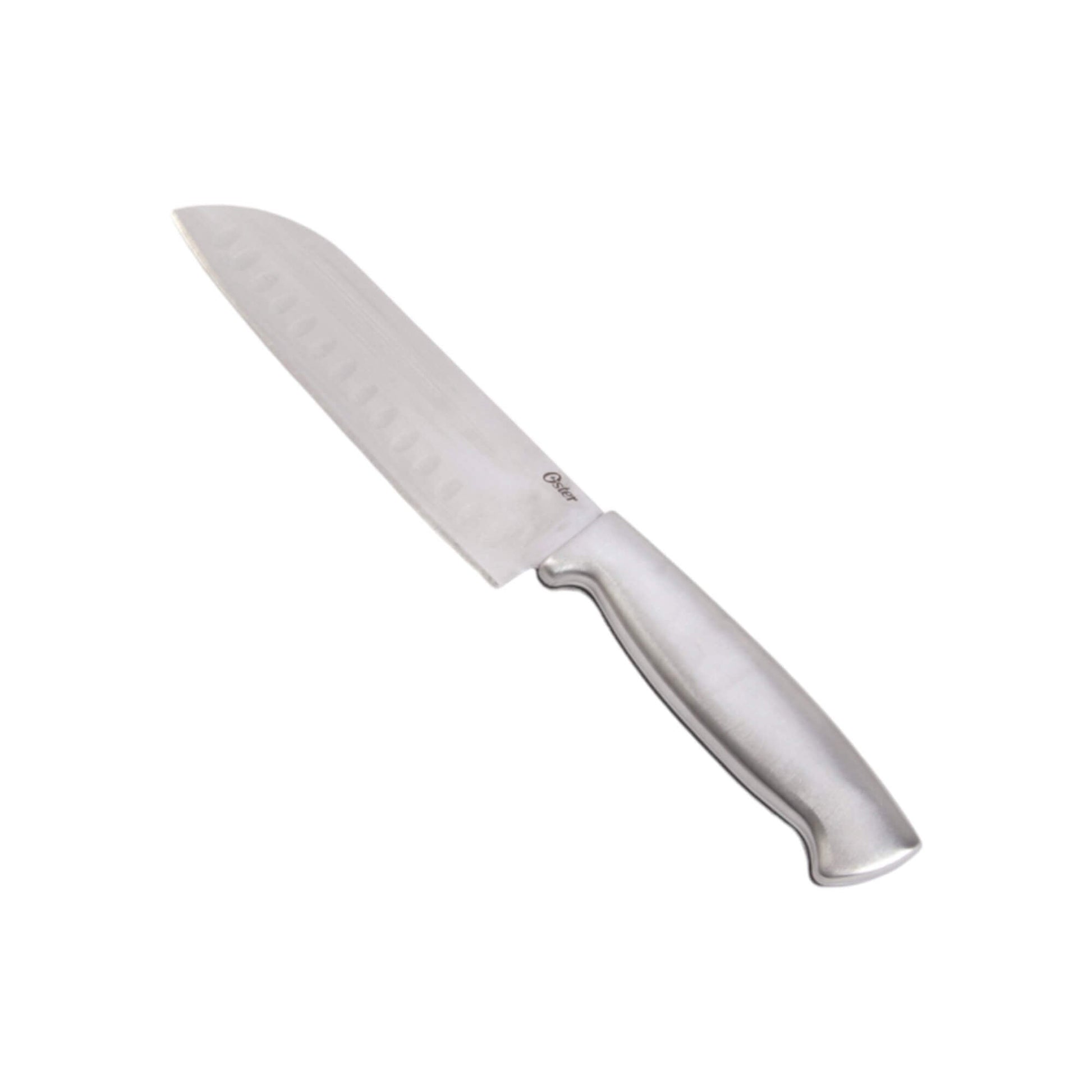Set Cuchillos Santoku Acero Inoxidable Baldwyn 2 Pzs 13cm y 16cm Oster3#Plata