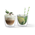 Set De 2 Tazas Doble Pared Vidrio Templado 100 Ml Fissman6#Sin color