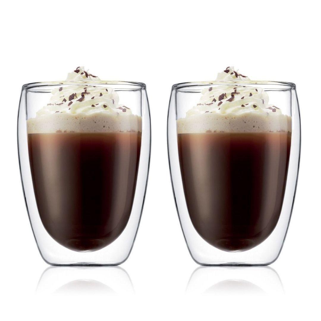 Juego 2 Vasos Para Café Doble Pared 250 Ml Pavina Bodum