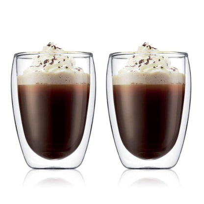 Set de 2 Vasos de Borosilicato Doble Pared 350 ml Bodum1#Transparente