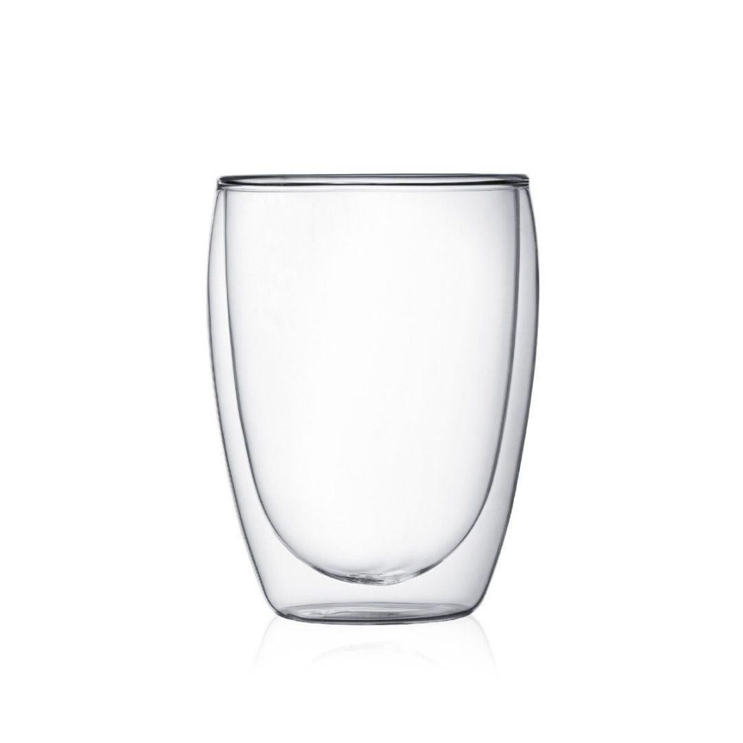 Set de 2 Vasos de Borosilicato Doble Pared 350 ml Bodum3#Transparente