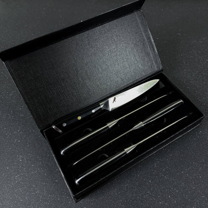 Set de 4 Cuchillos de Mesa Acero Inoxidable 23cm "Lanín"-Cuchillos