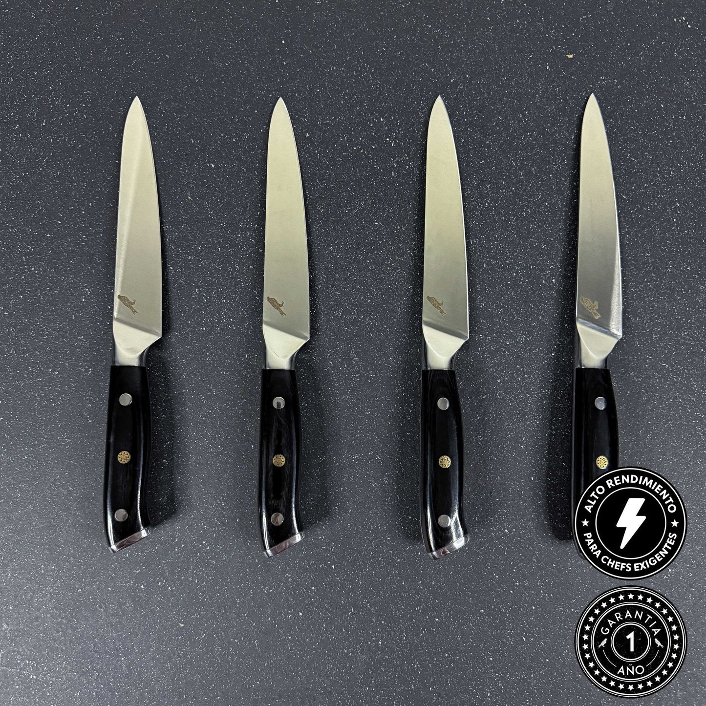 Set de 4 Cuchillos de Mesa Acero Inoxidable 23cm "Lanín"-Cuchillos