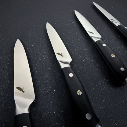 Set de 4 Cuchillos de Mesa de Acero Damasco 24cm "Reclus" Rauka-Cuchillos